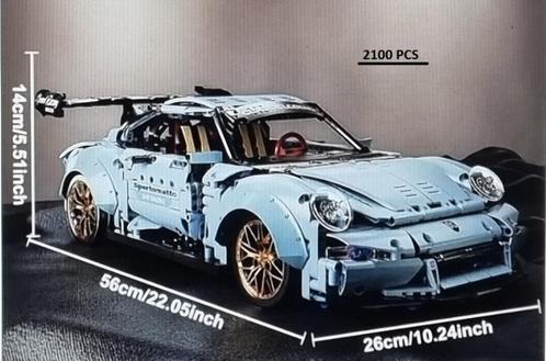 Porsche 911 RSR blauw L56xB26xH14, Hobby en Vrije tijd, Modelauto's | 1:5 tot 1:12, Nieuw, Auto, 1:9 t/m 1:12, Ophalen of Verzenden