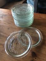 Losse glazen WECK deksels, Huis en Inrichting, Keuken | Keukenbenodigdheden, Ophalen of Verzenden, Zo goed als nieuw