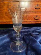 Antiek wijnglas 18e eeuw h. 18 cm(VERKOCHT), Ophalen of Verzenden, Zo goed als nieuw, Overige typen