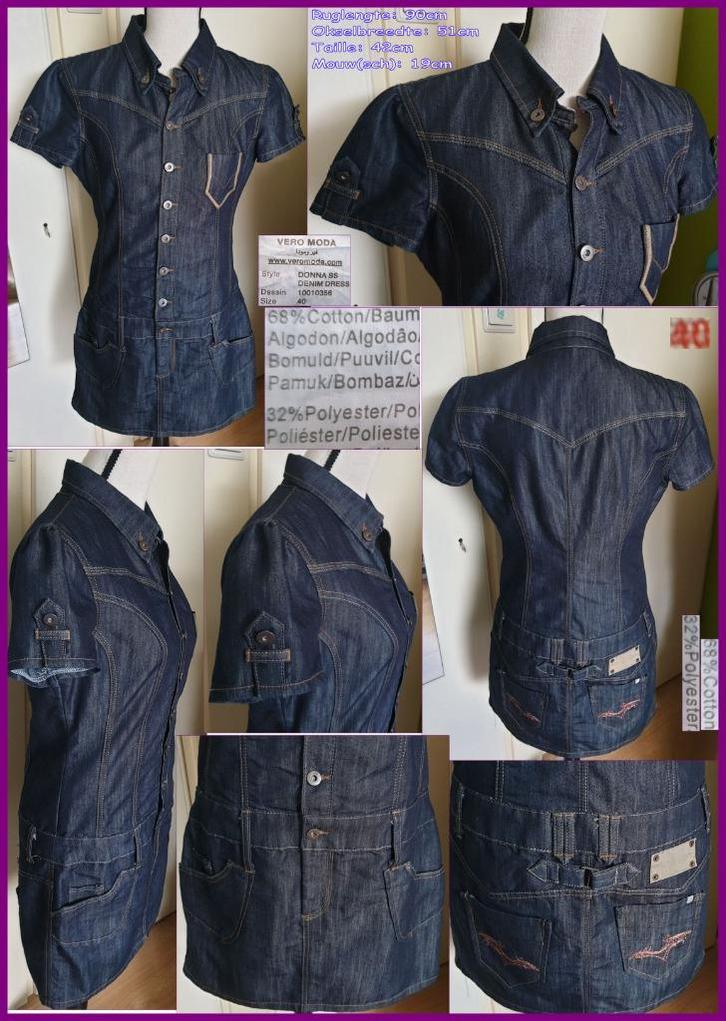 VERO MODA jeans jurk DONNA maat 40 nieuw, Kleding | Dames, Jurken, Nieuw, Maat 38/40 (M), Blauw, Boven de knie, Ophalen of Verzenden