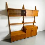 Uniek Zweeds vintage wandmeubel uit de jaren ’50, Gebruikt, 150 tot 200 cm, Teakhout, ?