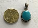 Kleine massieve hanger edelsteen blauwe Turquoise, Blauw, Nieuw, Ophalen of Verzenden, Met edelsteen