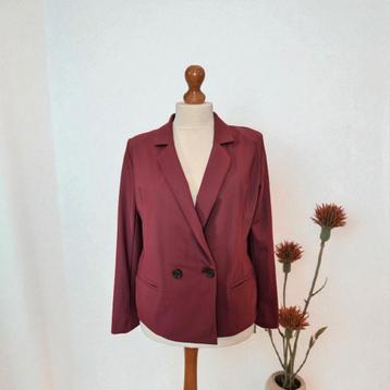 STUDIO ANNELOES SENSA bonded blazer bordo mt XXL travelstof  beschikbaar voor biedingen