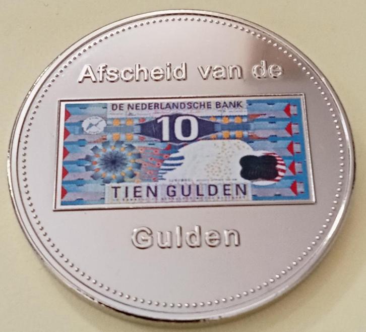Munt - Afscheid van de 10 gulden, Postzegels en Munten, Munten | Nederland, Losse munt, 10 gulden, Koningin Beatrix, Ophalen of Verzenden