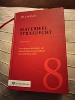 J. de Hullu - Materieel strafrecht achtste druk, Ophalen of Verzenden, Zo goed als nieuw, J. de Hullu