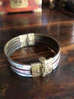 Opruiming: Antieke armband ingelegd met parelmoer, Sieraden, Tassen en Uiterlijk, Antieke sieraden, Ophalen of Verzenden, Koper