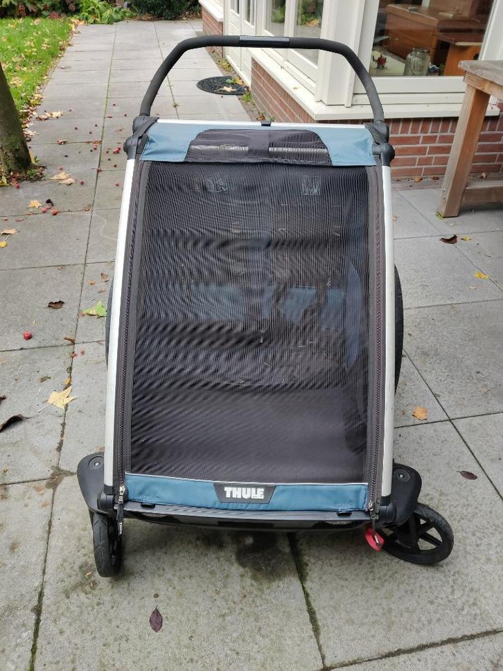 Thule chariot cross 2 fietskar, Fietsen en Brommers, Fietsaccessoires | Aanhangers en Karren, Gebruikt, Kinderkar, 40 tot 60 kg