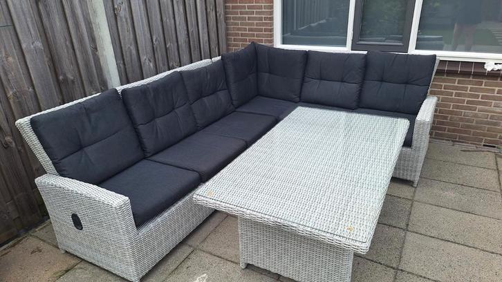 Loungeset incl kussens, Tuin en Terras, Tuinsets en Loungesets, Zo goed als nieuw, Wicker, Ophalen