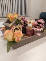 Origineel cadeaupakket - kunstbloemen op schaal - uil, Nieuw, Ophalen