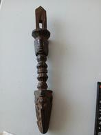 Houten handvat sjamaan trommel Magar Nepal Tibet phurba vorm, Antiek en Kunst, Kunst | Niet-Westerse kunst, Ophalen of Verzenden