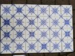 24 stuks Antieke wandtegels wit met blauw decor 12x12cm, Antiek en Kunst, Antiek | Wandborden en Tegels, Ophalen