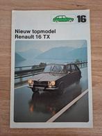 Renault 16 TX brochure, Ophalen of Verzenden, Gelezen, Renault