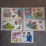Vijf oude stickers. Pijnenburg Kapitein KOEK Album stickers., Ophalen of Verzenden, Zo goed als nieuw, Meerdere stickers