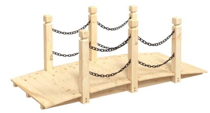 Tuinbrug houten brug vijverbrug bruggetje GRATIS BEZORGD!, Tuin en Terras, Vijvers, Nieuw, Verzenden