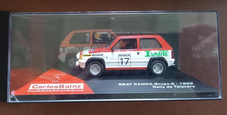 Model Seat Panda 1:43 Carlos Sainz collection (1982), Hobby en Vrije tijd, Modelauto's | 1:43, Zo goed als nieuw, Auto, Overige merken