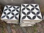 Stijlvolle zwart wit tegels 20x20x2 cm, Doe-het-zelf en Verbouw, Tegels, Ophalen, Gebruikt, Keramiek, 20 tot 40 cm
