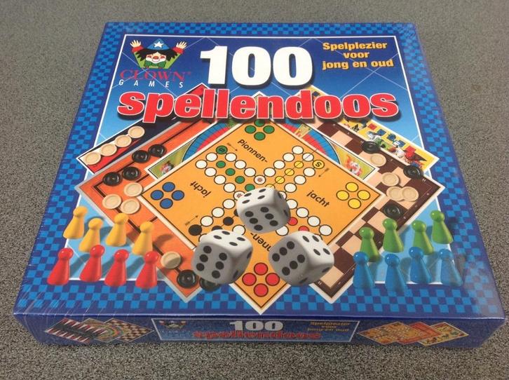 Bordspel Spellendoos Clown Games 100 d, Hobby en Vrije tijd, Gezelschapsspellen | Bordspellen, Nieuw, Vijf spelers of meer, Ophalen of Verzenden