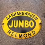 Emaille bord Jumbo Aanhangwagen 2, Ophalen of Verzenden, Reclamebord