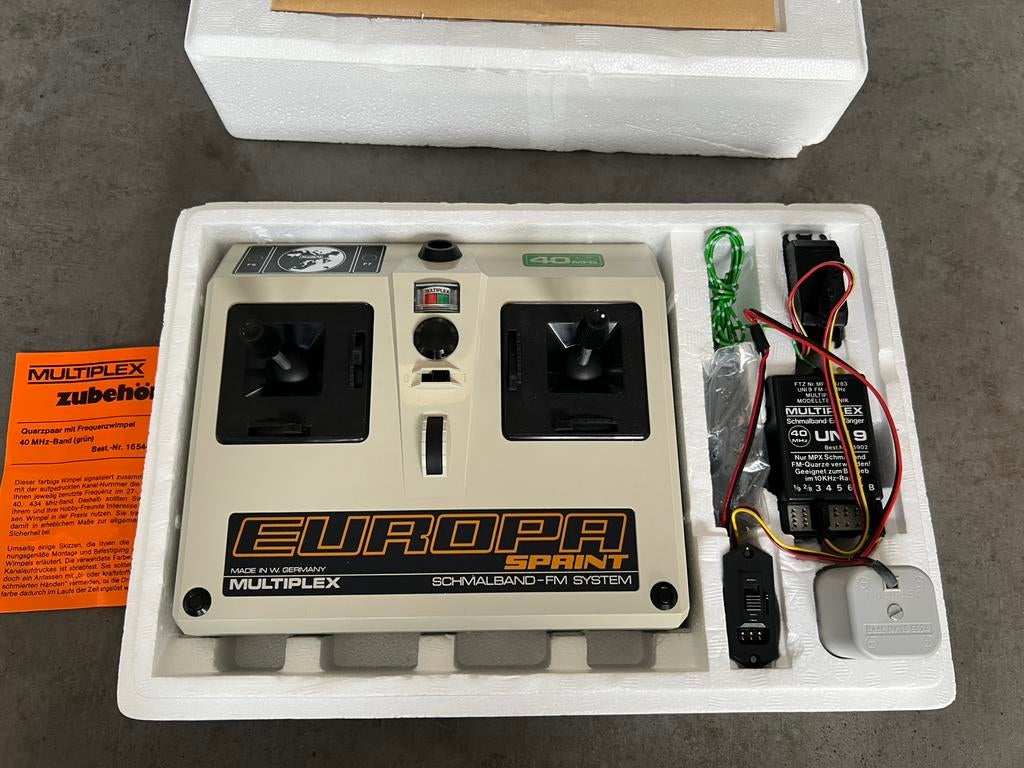 Multiplex Europa Sprint zender nieuw (40Mhz), Hobby en Vrije tijd, Modelbouw | Radiografisch | Overige, Zo goed als nieuw, Ophalen of Verzenden