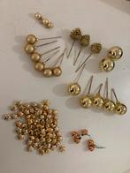 Kerststuk decoratie goud, Diversen, Kerst, Ophalen of Verzenden, Zo goed als nieuw