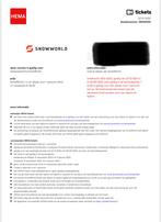 Tickets voor snowworld 4 stuks, Tickets en Kaartjes, Kortingen en Cadeaubonnen, Drie personen of meer, Kortingsbon, Overige typen