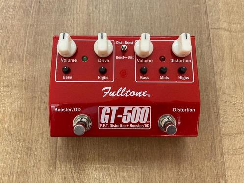 Fulltone GT-500 Booster/OD Distortion v2 inclusief adapter, Muziek en Instrumenten, Effecten, Gebruikt, Distortion, Overdrive of Fuzz