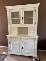 Wit geverfde brocante buffetkast, Huis en Inrichting, Kasten | Buffetkasten, Ophalen, Gebruikt, 100 tot 150 cm, 150 tot 200 cm