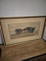 SCHELPENVISSER KATWIJK AAN ZEE, Antiek en Kunst, Kunst | Etsen en Gravures, Ophalen of Verzenden