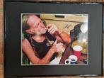 Willie Nelson gesigneerde foto (ingelijst, Ophalen of Verzenden, Zo goed als nieuw, Foto of Kaart, Gesigneerd