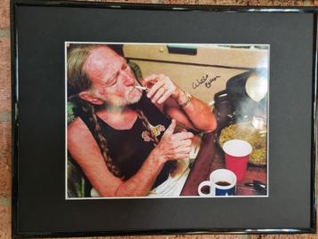 Willie Nelson gesigneerde foto (ingelijst beschikbaar voor biedingen