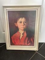 Schilderij Huilend Meisje, Antiek en Kunst, Ophalen