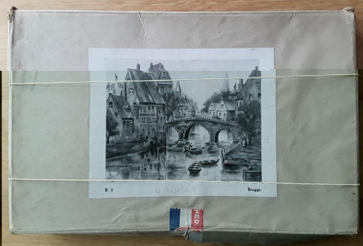 NLC puzzel. Brugge. Uit 1932 en Compleet., Hobby en Vrije tijd, Denksport en Puzzels, Gebruikt, Legpuzzel, Minder dan 500 stukjes