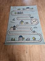 Vloerkleed kinderkamer auto's 120x170 cm ice blue, Ophalen, Gebruikt, Kleed of Kussen