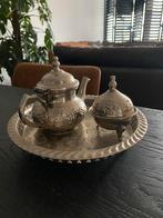 Marokkaanse Theeset, Ophalen of Verzenden, Gebruikt, Rond, Metaal