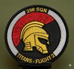 298 Squadron Titans Flight 2 Embleem, Verzamelen, Ophalen of Verzenden, Luchtmacht, Nederland, Embleem of Badge