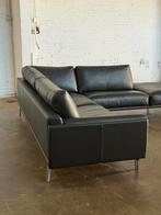 Leolux Bellice Hoekbank | Leer (NIEUWSTAAT), Huis en Inrichting, Hoekbank, 300 cm of meer, Ophalen of Verzenden, Zo goed als nieuw