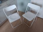 Ikea klapstoel x 2, Huis en Inrichting, Twee, Wit, Ophalen of Verzenden, Zo goed als nieuw