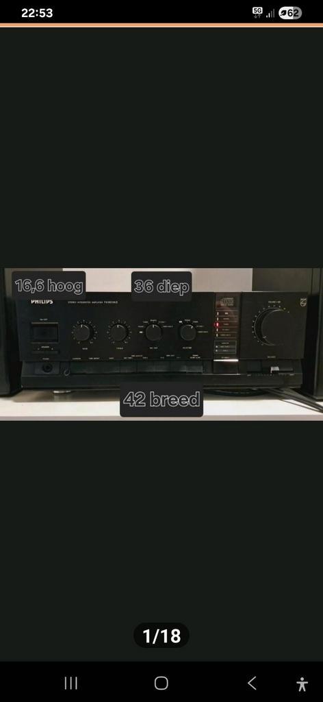 Philips FA960 MkII zeldzame versterker, in orde, lezen aub, Audio, Tv en Foto, Versterkers en Receivers, Refurbished, Stereo, Overige merken