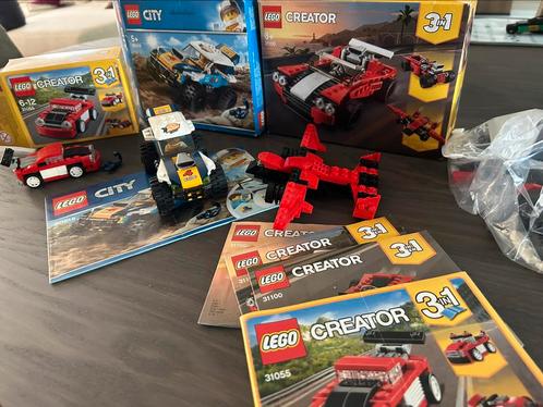 Pakket met 2 sets lego creator en  1 lego city compleet, Kinderen en Baby's, Speelgoed | Duplo en Lego, Zo goed als nieuw, Ophalen of Verzenden