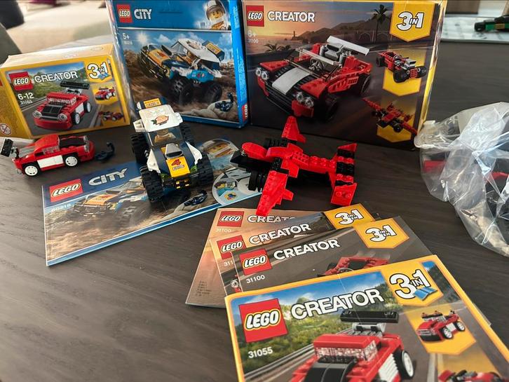 Pakket met 2 sets lego creator en 1 set lego city compleet, Kinderen en Baby's, Speelgoed | Duplo en Lego, Zo goed als nieuw, Ophalen of Verzenden