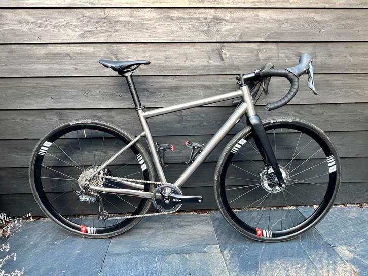 Gilbertson Crawler Titanium Gravelbike XS Zo goed als nieuw!, Fietsen en Brommers, Fietsen | Racefietsen, Zo goed als nieuw, Overige merken
