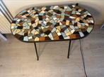 Mozaïek tafeltje tegel salontafel bijzettafel vintage, Ophalen of Verzenden, Zo goed als nieuw, 50 tot 100 cm, Minder dan 50 cm