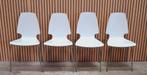 18 x Ikea Vilmar Vlinderstoelen wit design stoelen Hout cafe, Wit, Ophalen of Verzenden, Zo goed als nieuw, Vijf, Zes of meer stoelen