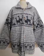 Alpaca print wollen vest! XXL, Kleding | Dames, Truien en Vesten, Verzenden, Zo goed als nieuw, Maat 46/48 (XL) of groter, Grijs