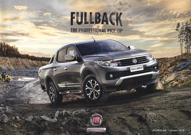 Brochure Fiat Fullback 2018, Boeken, Auto's | Folders en Tijdschriften, Gelezen, Overige merken, Ophalen of Verzenden