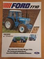 Folder Ford 7710 tractor Nederlandstalig, Verzenden, Gelezen, Tractor en Landbouw
