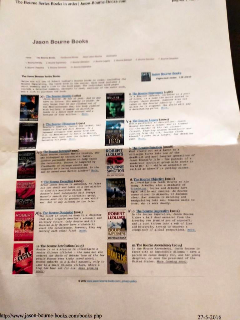 Jason Bourne boeken, Ophalen of Verzenden, Gelezen