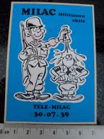 sticker milac militianen aktie tele-milac leger belgie strip, Verzenden, Zo goed als nieuw, Bedrijf of Vereniging