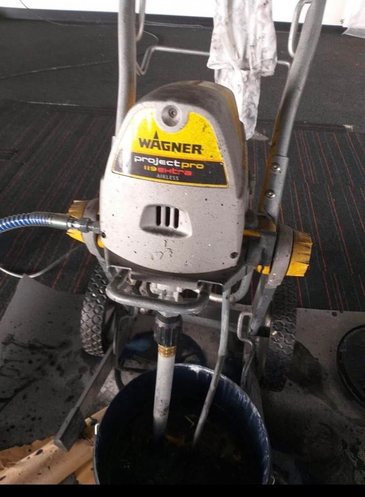 Wagner ProjectPro 119 Extra Airless Verfspuit, Ophalen, Gebruikt, Verfspuit of Verfpomp