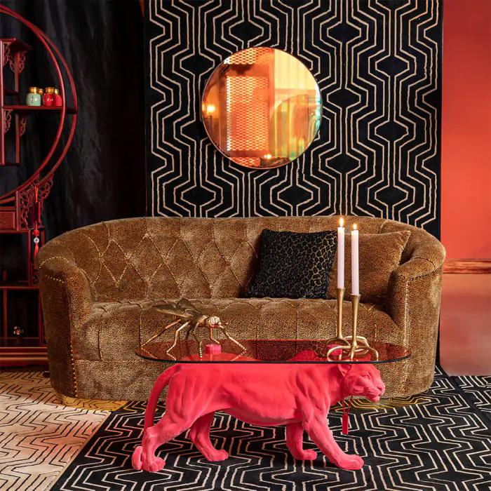 Supertoffe panterprint bank van Bold Monkey, Ophalen, Zo goed als nieuw